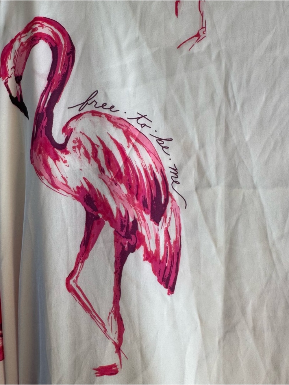 Soma Flamingo Pajama Set 3 Piece Robe Top Pants XL (S1) - Picture 6 of 13